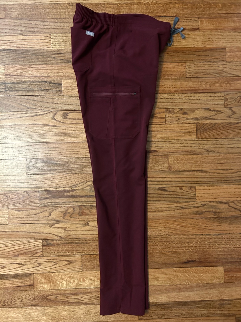 FIGS Women's Burgundy Yola Tall Skinny Scrub Pants - Picture 5 of 8